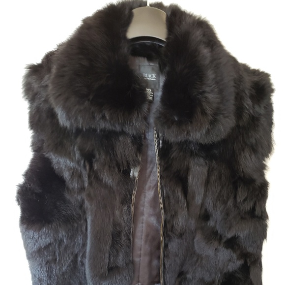 Saks Fifth Avenue Black Label Jackets & Blazers - Saks Fifth Avenue Fur Vest